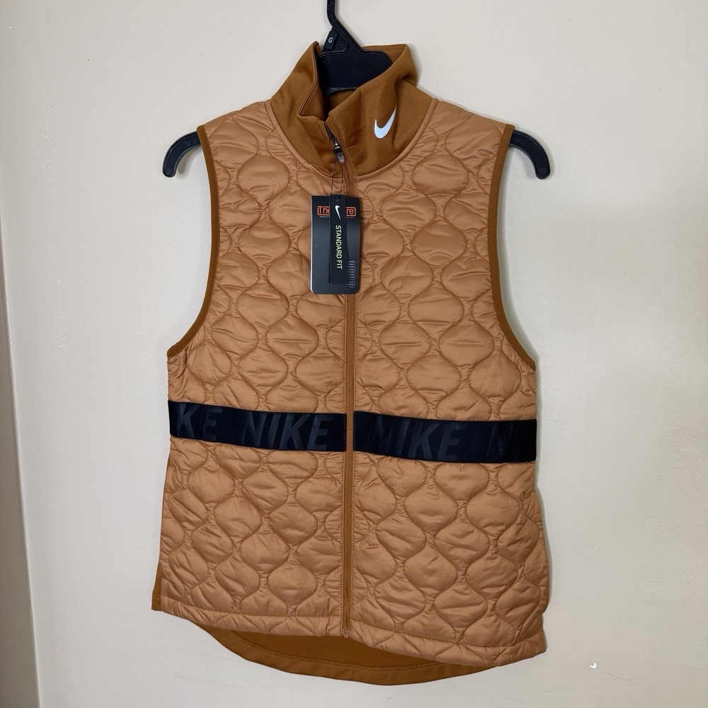 Nike Women's AeroLayer Burnt Sienna Running Vest BV3869-857 Size Small NWT $100
